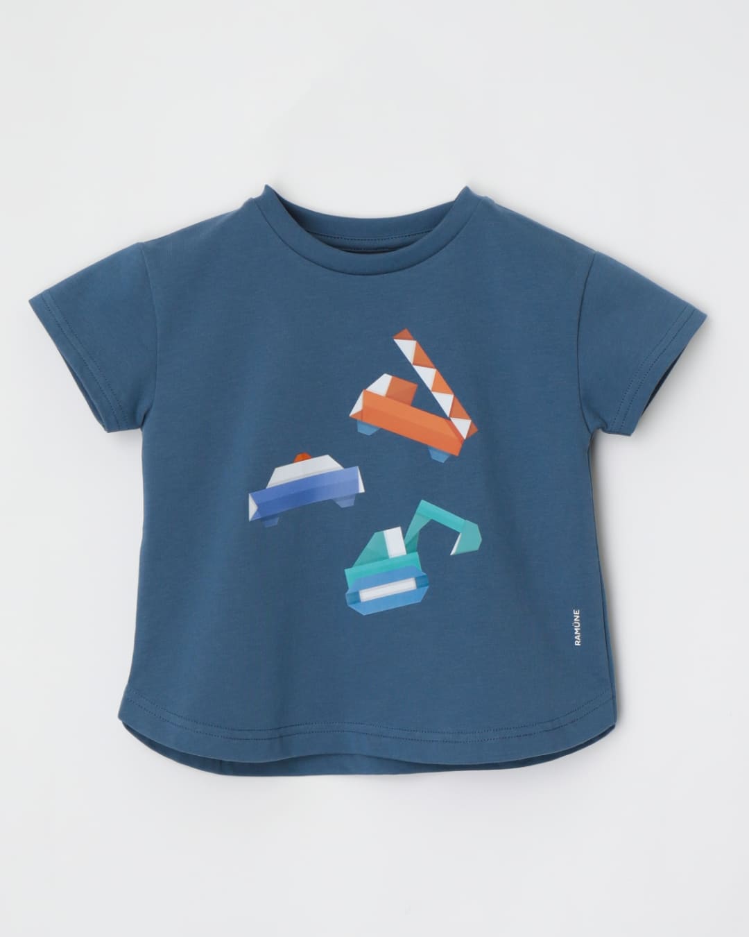 はたらく車柄キッズTシャツ（ORIGAMI WORK CAR） 商品写真1｜RAMÜNE
