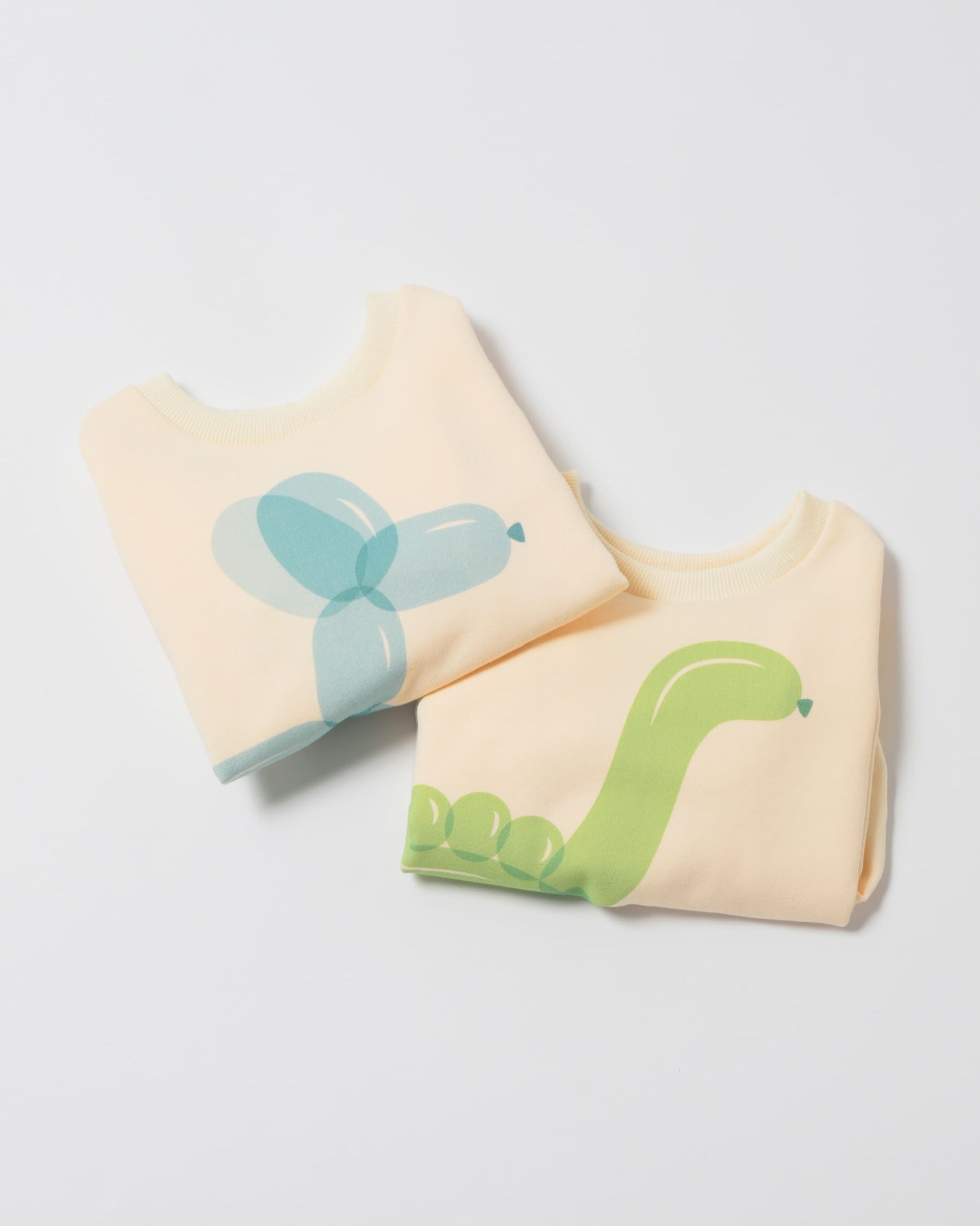 BALLOON ART [POODLE | CREAM] 背面｜RAMÜNE キッズTシャツ