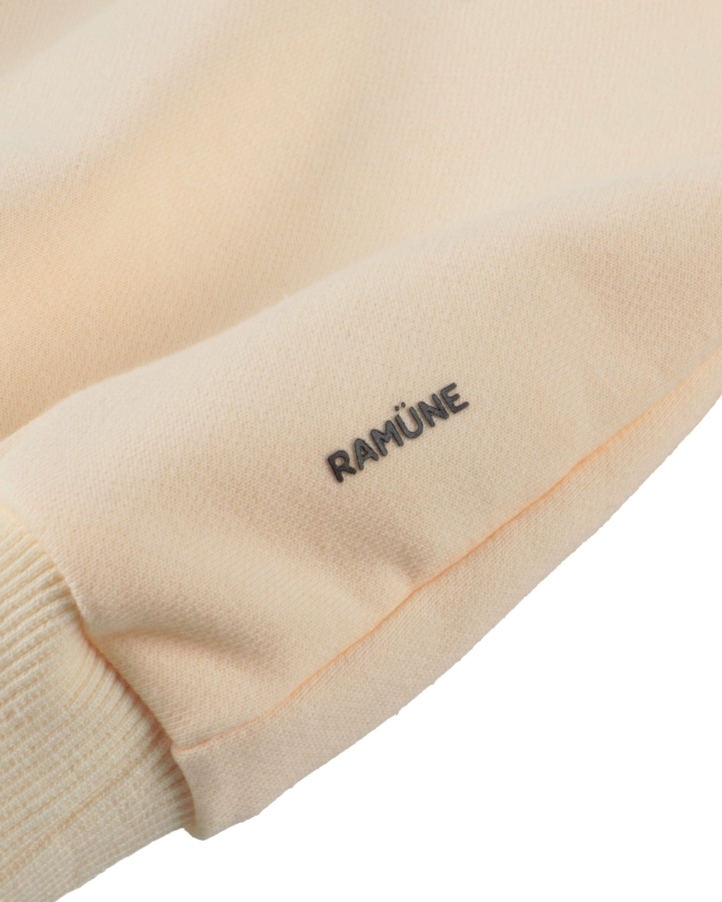 RAMÜNEロゴ刺繍 袖｜キッズTシャツ