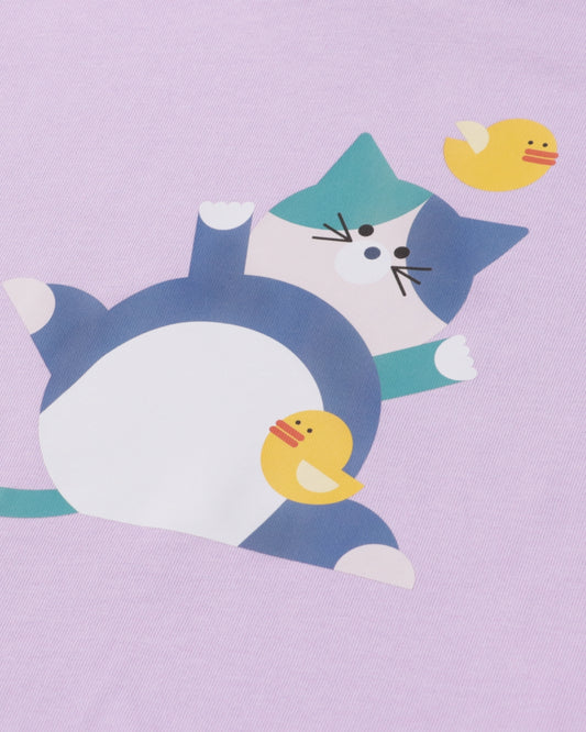 BLOCK ANIMALS [CAT] プリント柄アップ｜RAMÜNE