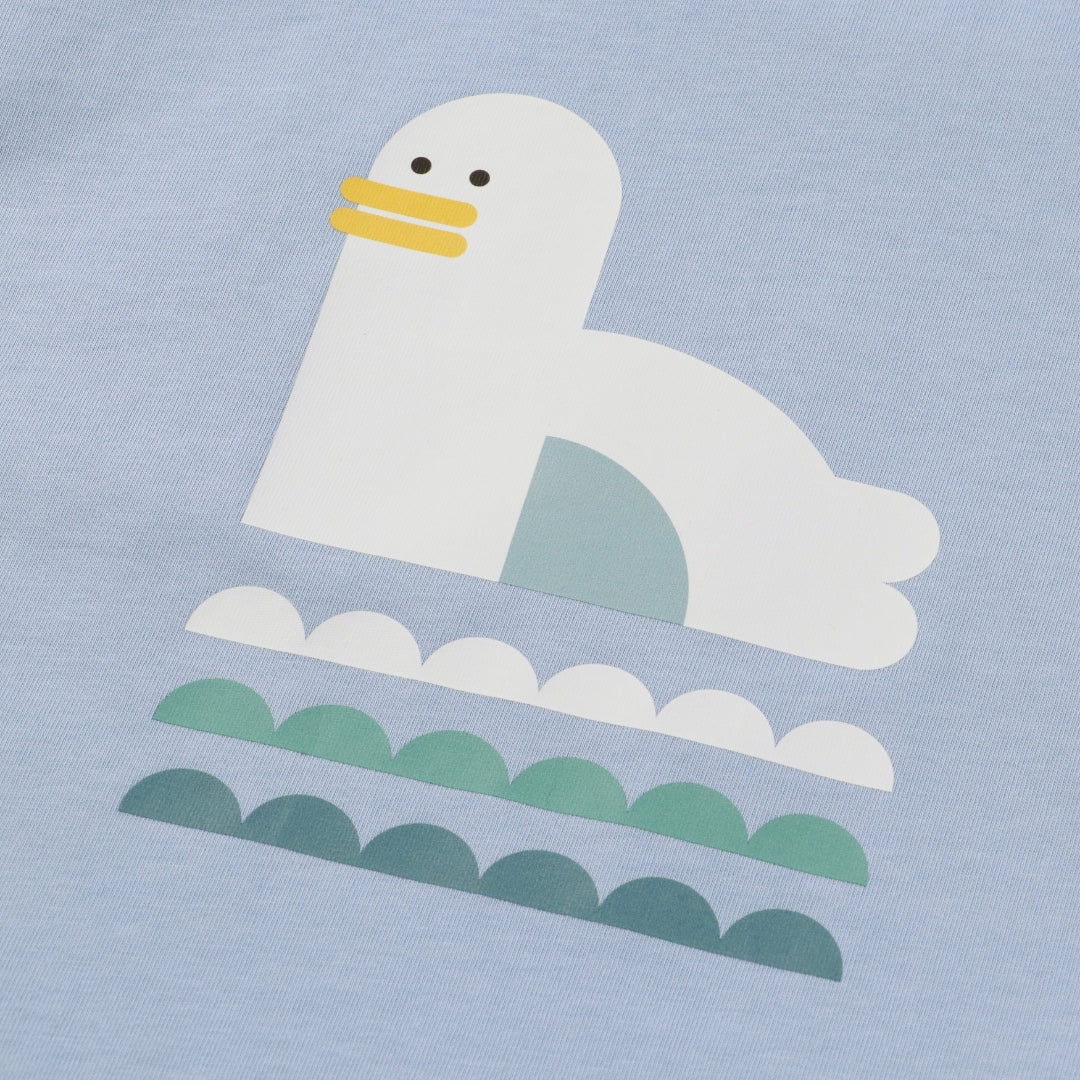 あひるページ あひる柄キッズTシャツ（BLOCK ANIMALS DUCK）- RAMÜNE公式