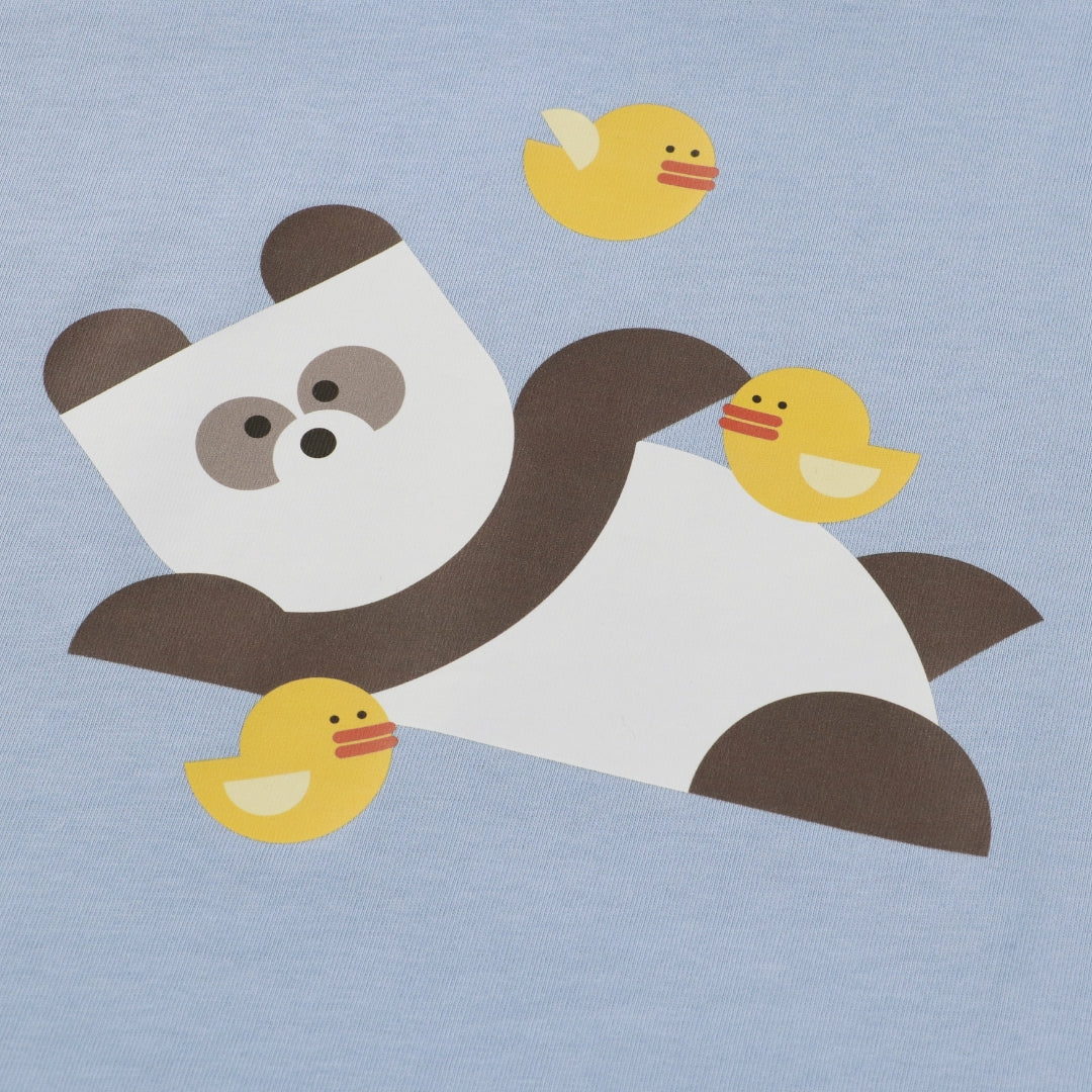 BLOCK ANIMALS [PANDA] プリント柄アップ｜RAMÜNE