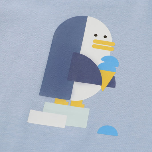 BLOCK ANIMALS [PENGUIN] プリント柄アップ｜RAMÜNE