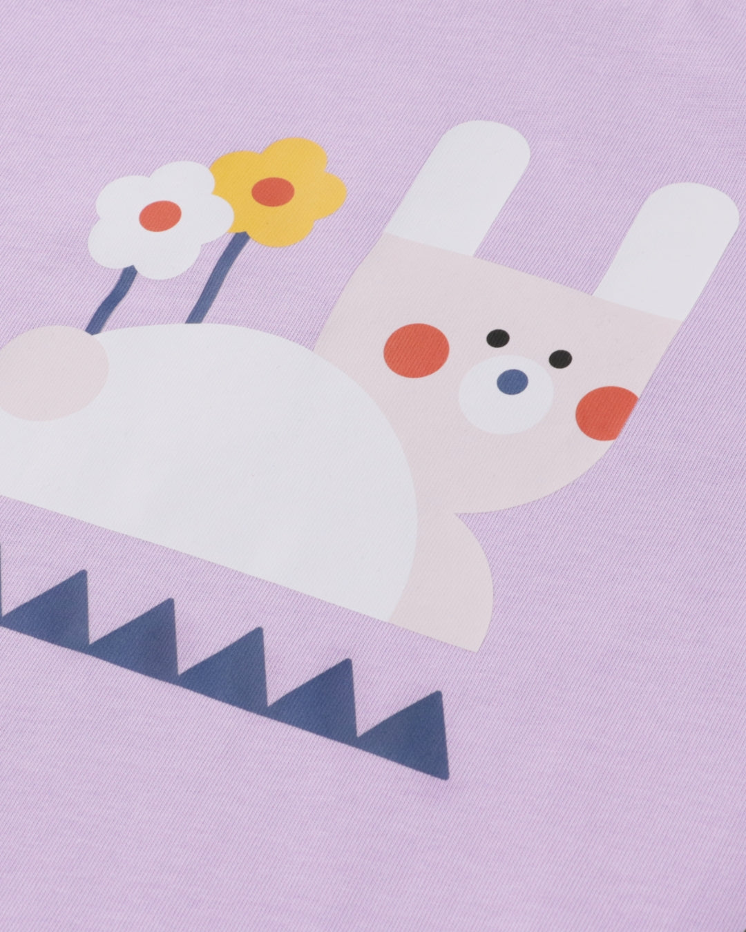 BLOCK ANIMALS [RABBIT] プリント柄アップ｜RAMÜNE