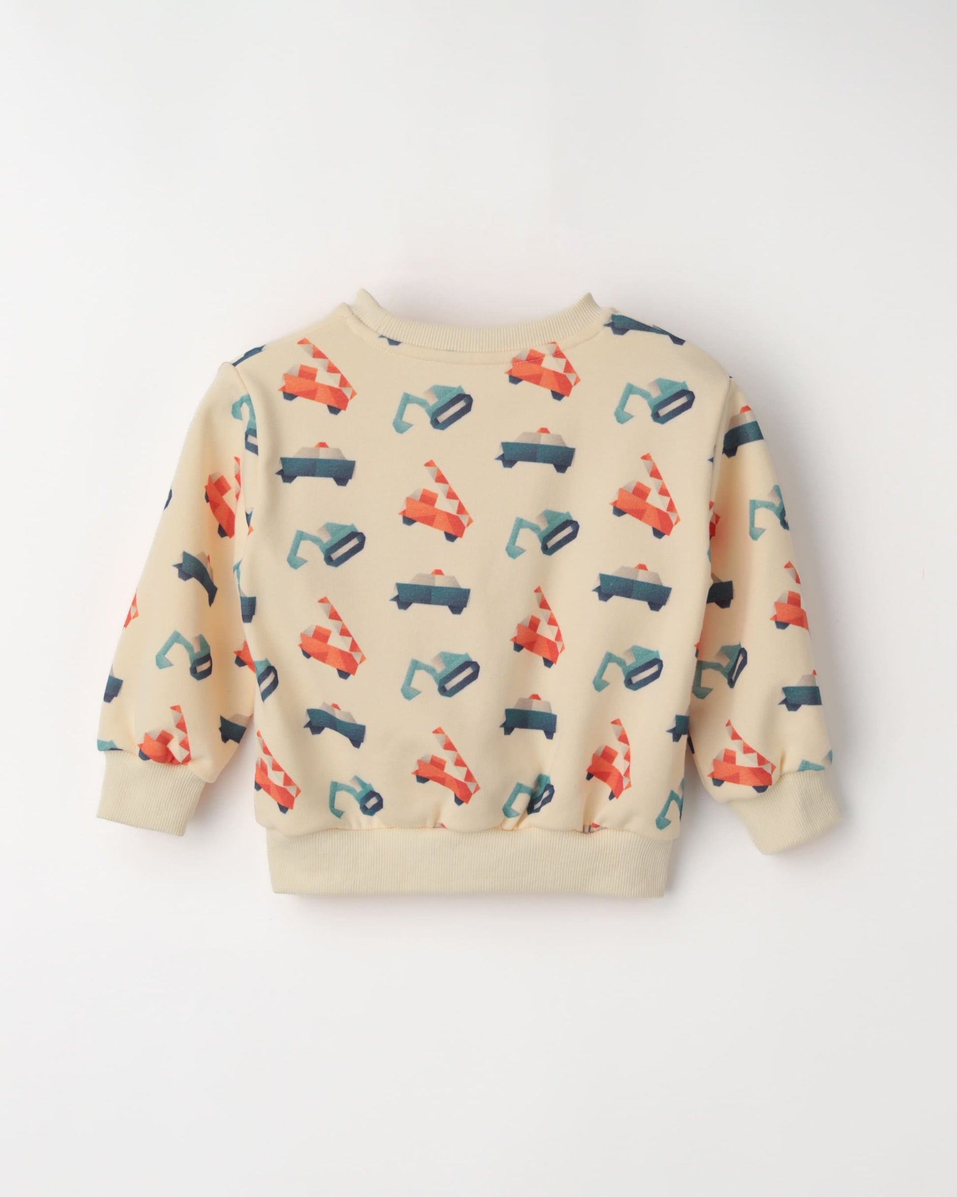 ORIGAMI WORK CAR [CREAM] プリント柄アップ｜RAMÜNE