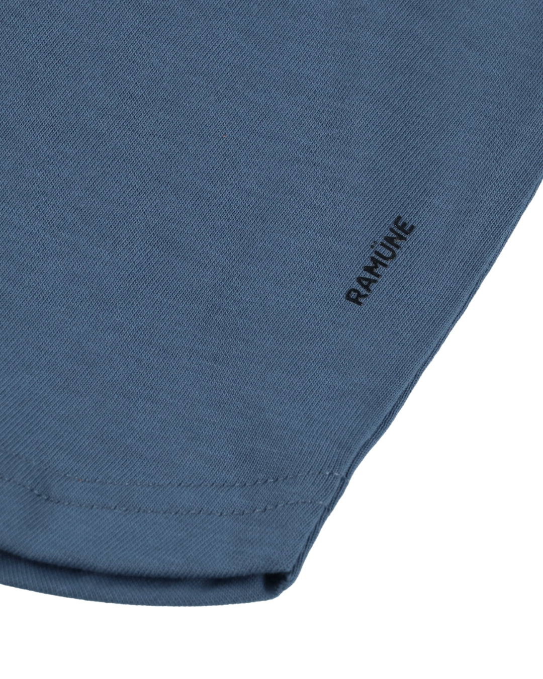 RAMÜNEロゴ刺繍 袖｜キッズTシャツ