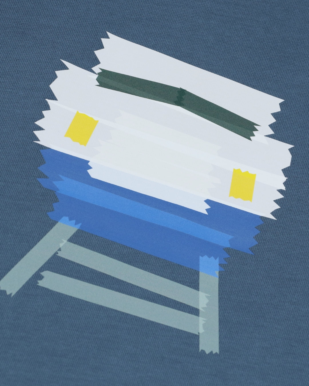 RAMÜNE TAPE TRAIN BLUE 電車Tシャツ 男の子 1〜6歳