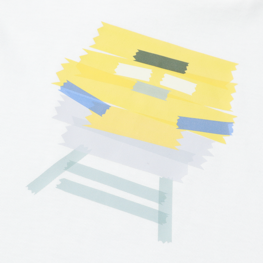 TAPE TRAIN [YELLOW] プリント柄アップ｜RAMÜNE